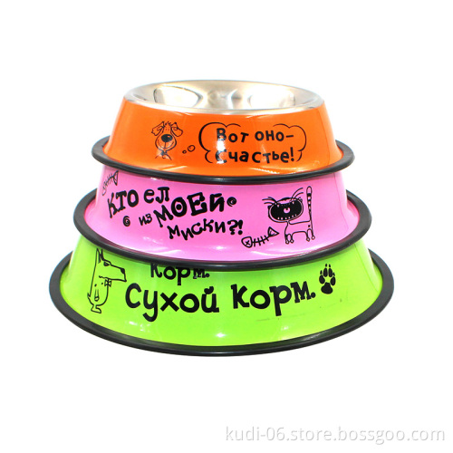 Wholesale Custom Stainless Steel Pet Dog Bowls
